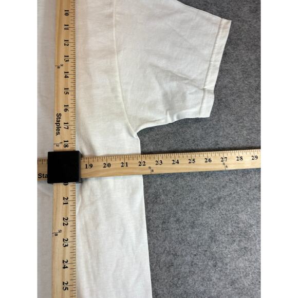 VINTAGE Avon Skin So Plus Fight The Bites Shirt Mens Large White Promo Tee Y2K - Picture 3 of 7